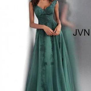 Jovani green lace gown. Size 20. NWT